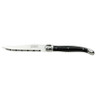 Jean Dubost - 9 In Black Laguiole Steak Steak Knife With Serrated Blade (6 Per Case) - 5392S057