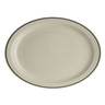 Homer Laughlin - 13 3/4 X 11 1/4 In Black Line Oval Narrow Rim Platter (12 Per Case) - HL2611743