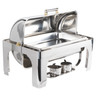 Vollrath - 9 Qt Roll-Top Chafer w/ Brass Trim - 46080