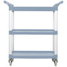 Vollrath - Three Shelf Multi-Purpose Blue/Grey Plastic Cart - 97005