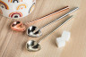 Abbott - Rose Gold 5.5" Small Heart Spoon