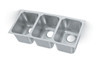 Vollrath - 34" x 16" Triple-Bowl Undermount/Welded-In Sink - 10103-1