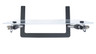 Vollrath - 36" Wide Mobile Adjustable Breath Guard w/ Flat Panel - MB36FLAT