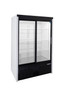 Habco - 47.5" White Refrigerator w/ Sliding Glass Doors - SE40EHC