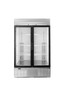 Habco - 47.5" Stainless Steel Refrigerator w/ 2 Glass Doors - SE46HCSXG