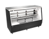Omcan - 84" Square Black Refrigerated Deli Case - 50108