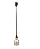 Omcan - 30" to 80" Silver Ceiling Mounted Heat Lamp w/ Retractable Cord - 48088