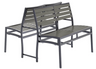 BUM - Marco Anthracite/Grey Polywood Bench (2 Pack) - S-MARCO-BES-516-PW-GA