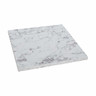 BUM - Exteriolit 24" Carrara Marble Square Tabletop - TT-SV-CM24SQ