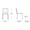 BUM - Adico Set of 4 Green Side Chairs - S-ADC-786A-6021