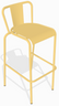 BUM - Adico Set of 4 Yellow Bar Stools - B-ADC-786B-1002