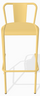 BUM - Adico Set of 4 Yellow Bar Stools - B-ADC-786B-1002