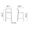 Nardi - Net Set of 4 Tortora Counter Stools - B-NAR-40356.10