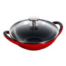 Staub - Cherry 6.2" Cast Iron Baby Wok - 1003790