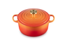 Le Creuset - Flamme Dorée 4.2 L (4.5 QT) Centenary Cast Iron Round Dutch Oven