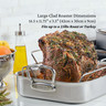 Hestan - 16.5" x 11.8" Try-Ply Stainless Steel Roaster