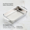 Hestan - Ovenbond 10" x 7" Try-Ply Stainless Steel Baker Pan
