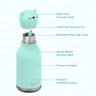 Asobu - Cat 16 OZ Bestie Animal Double Wall Stainless Steel Bottle