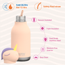 Asobu - Unicorn 16 OZ Bestie Animal Double Wall Stainless Steel Bottle