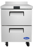 Atosa - 27" Worktop Refrigerator w/ Backsplash & 2 Drawers - MGF8423GR