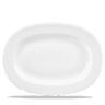 Churchill - Bamboo 13" White Large Rimmed Oval Plate - 6/Case - WHBALR131