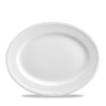 Churchill - Buckingham 12" White Oval Plate - 12/Case - WBD121