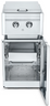 Crown Verity - Infinite Series Cabinet Module w/ Natural Gas Dual Side Burner & Single Drawer - ICM-SBNG-1D