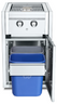 Crown Verity - Infinite Series Small Built-In Cabinet w/ Natural Gas Dual Side Burner, Garbage Holder & Light Package - IBISC-SBNG-GH-LT