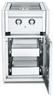 Crown Verity - Infinite Series Small Built-In Cabinet w/ Natural Gas Dual Side Burner, Two Drawers & Light Package - IBISC-SBNG-2D-LT