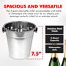 Chef Craft - Stainless Steel Hammered Champagne Bucket