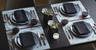 Modern Twist - 16" x 12" Marble Grey Silicone Placemat 12/Case - MTPLMA071216