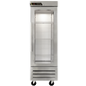 Centerline - Traulsen 27" Stainless Steel 1 Section Refrigerator w/ 2 Glass Left Swing Half Doors - CLBM-23R-HG-L
