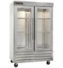 Centerline - Traulsen 54" Stainless Steel 2 Section Refrigerator w/ 4 Glass Left/Right Swing Half Doors - CLBM-49R-HG-LR