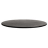 MyGlassStudio - 13" Dark Grey Cream Mid Modern Flat Cake Plate 4/Case - GS196655