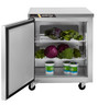 Centerline - Traulsen 27" Stainless Steel 1 Section Undercounter Refrigerator w/ 1 Solid Left Swing Door - CLUC-27R-SD-L