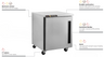 Centerline - Traulsen 27" Stainless Steel 1 Section Undercounter Refrigerator w/ 1 Solid Left Swing Door - CLUC-27R-SD-L