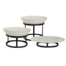 MyGlassStudio - 8.5" Black Mid Modern Display Risers Set of 3 - GS196672