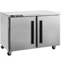 Centerline - Traulsen 48" Stainless Steel 2 Section Undercounter Refrigerator w/ 2 Solid Doors - CLUC-48R-SD-LR