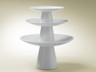 Roselli - 11.5" x 6.5" White Porcelain Coupe Riser - 6950E701