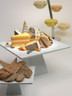 Roselli - 11.5" x 6.5" White Porcelain Square Riser - 6950E704
