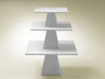 Roselli - 9.5" x 4.5" White Porcelain Square Riser - 6950E705