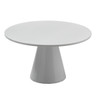 Roselli - 11.5" x 6.5" White Porcelain Round Riser - 6950E707