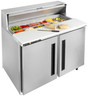 Centerline - Traulsen 48" Stainless Steel Sandwich Prep Table w/ 2 Solid Doors - CLPT-4812-SD-LR
