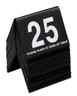 Cal Mil - 3" x 3" Black/White #26-50 Double-Sided Table Number Tents - 234-1-13