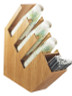 Cal Mil - 5.5" Bamboo 4-Compartment Cup/Lid/Straw Organizer - 205160