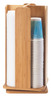 Cal Mil - 8" Bamboo 4-Section Revolving Cup & Lid Organizer - 37860