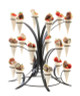 Cal Mil - 20" Classic Black 18-Hole Metal Multi-Tier Cone Display - 333013