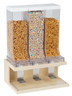 Cal Mil - 17.50" Blonde Stainless Push Tab Cereal Dispenser - 22355371