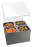Cal Mil - 14" Classic 4-Compartment Salsa & Condiment Bar W/ Pans - 658
