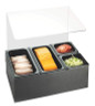 Cal Mil - 20.5" Classic 4-Compartment Condiment Bar W/ Pans - 1102